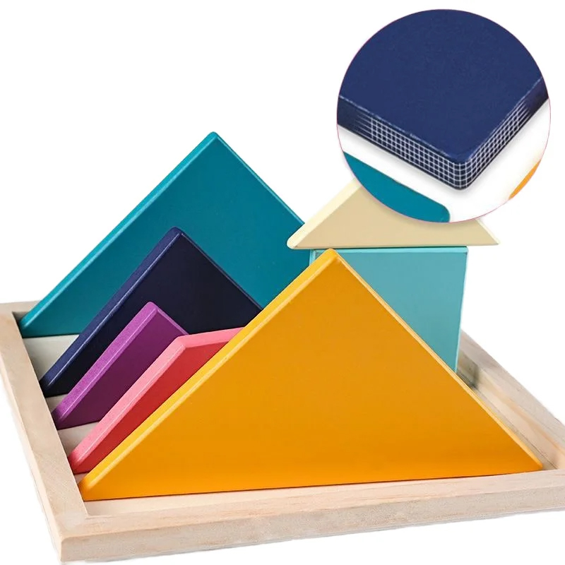 Set Montessori ColorWood Tangram