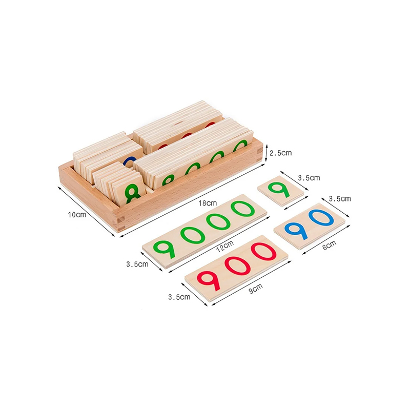 Set modular din lemn Montessori Numeracy