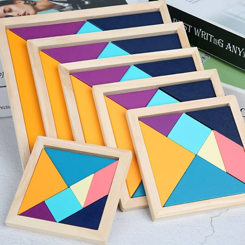 Set Montessori ColorWood Tangram