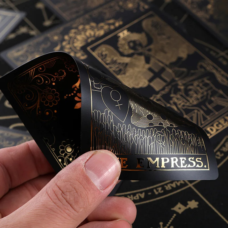 Cărți de tarot clasic PVC negru