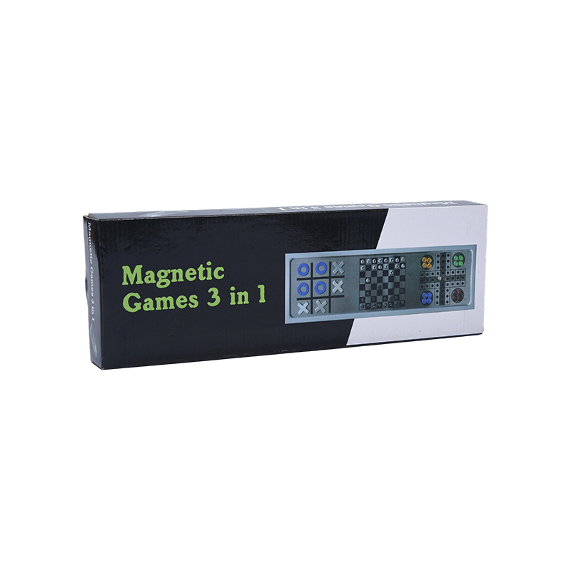 Aliaj de aluminiu Set de jocuri de șah magnetic 3 în 1