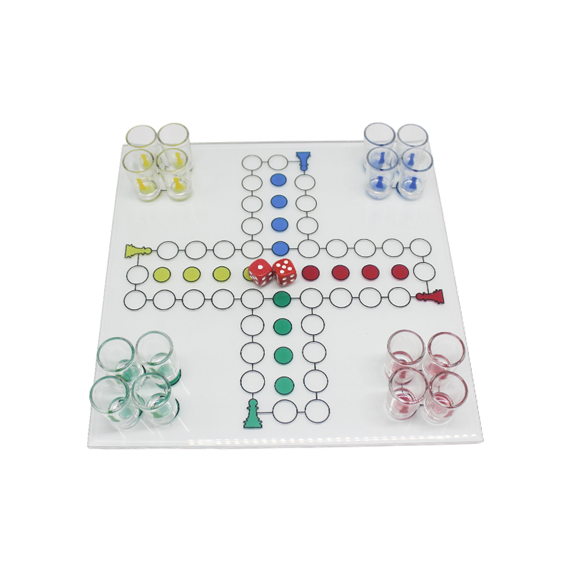 Set de jocuri de băut Crystal Ludo