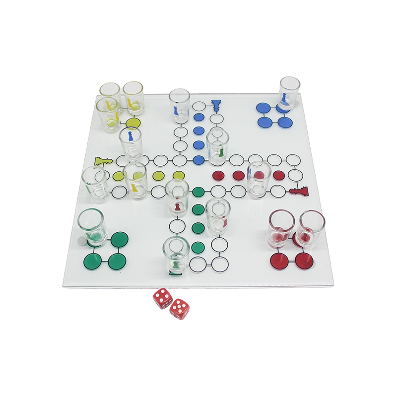 Set de jocuri de băut Crystal Ludo