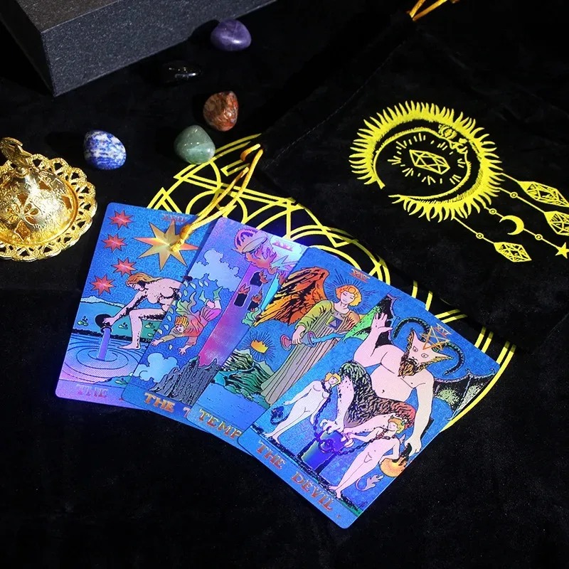 Ediție de colecție cu tematică zodiacală - Set de tarot și cristale Mystic’s Treasure