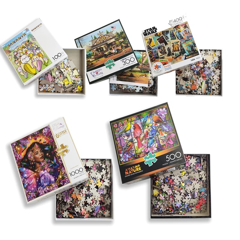 Set puzzle multicolor - Colecția de accesorii clasice pentru puzzle
