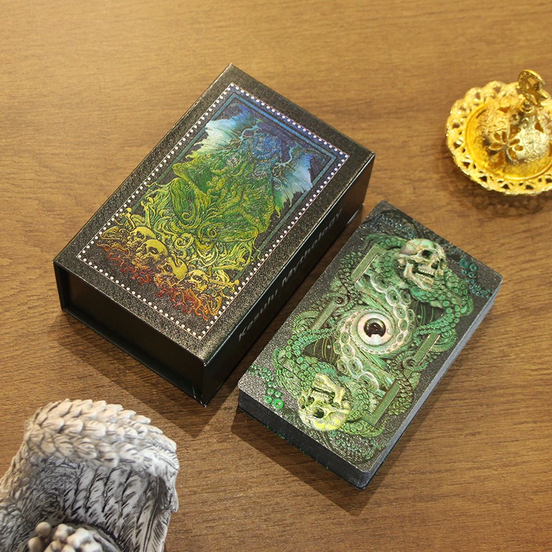 Mystical Green & Gold Edition - Cărți de tarot cu mitologie Kesulu