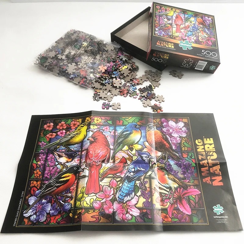 Set puzzle multicolor - Colecția de accesorii clasice pentru puzzle