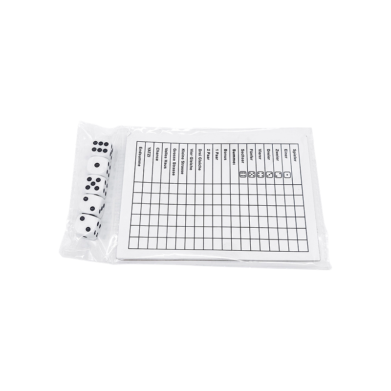 Clasic Dice Game Essentials Set de tablouri de bord YATZY