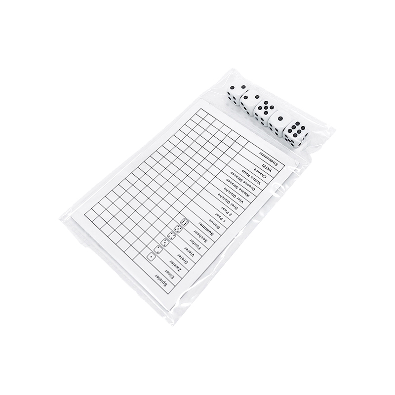 Clasic Dice Game Essentials Set de tablouri de bord YATZY