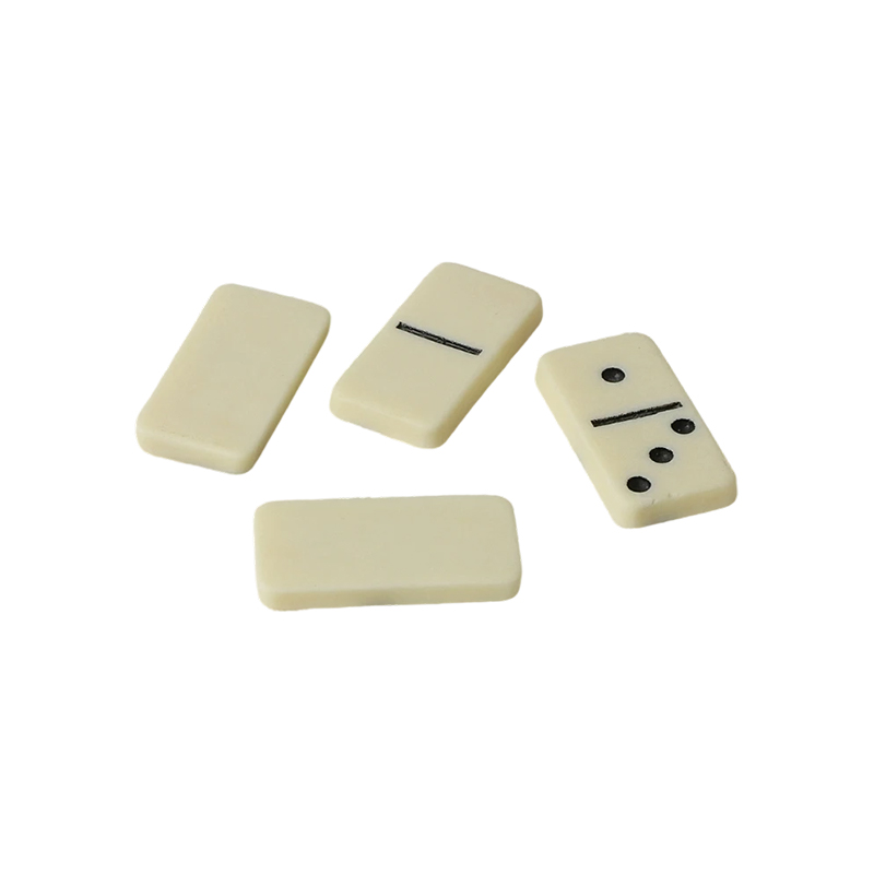 Set Domino Tradițional Double-Six, cu finisaj Ivory