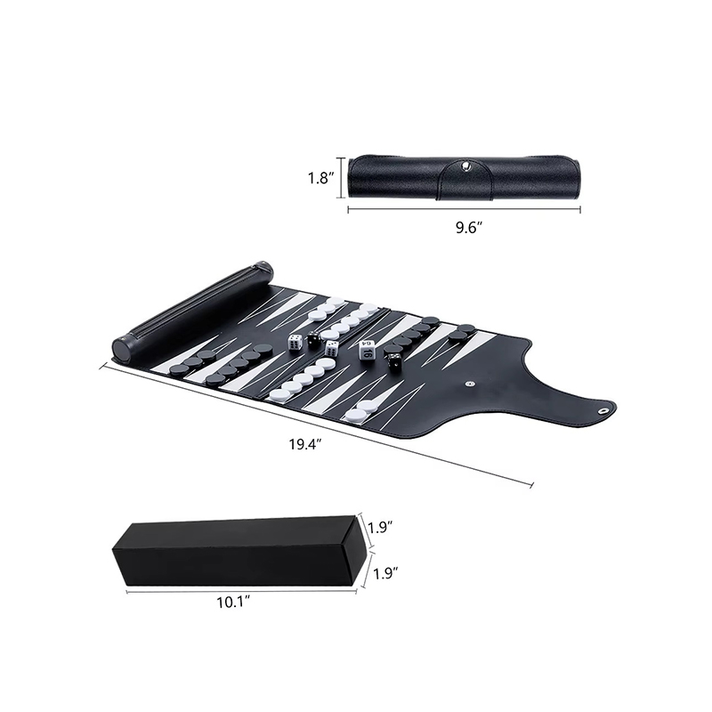 Set de table pliabil din piele - Eleganță portabilă pentru jocurile din mers