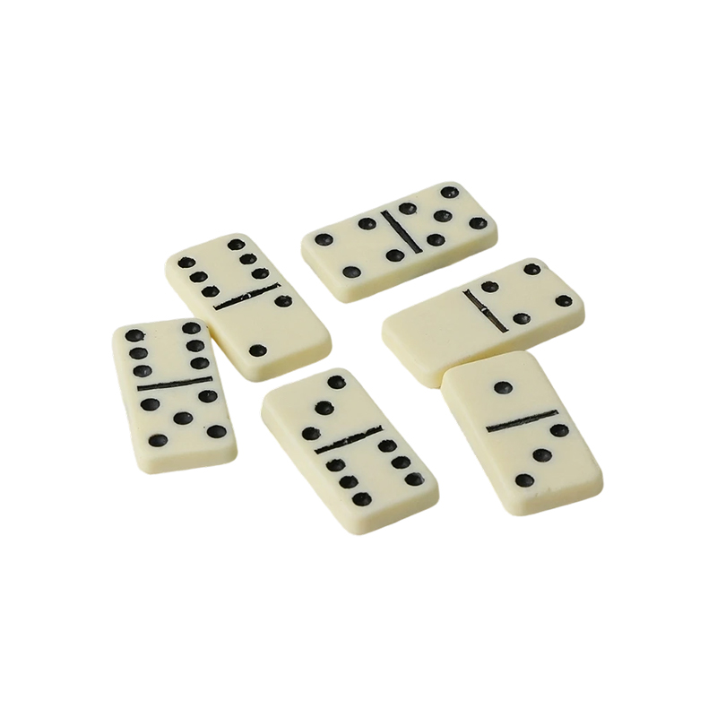Set Domino Tradițional Double-Six, cu finisaj Ivory