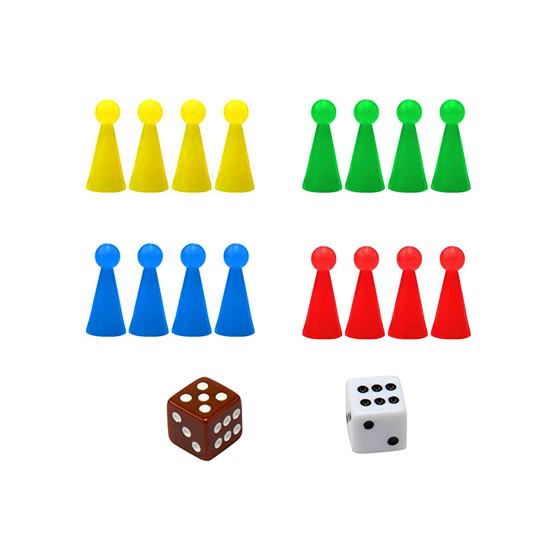 Joc de masă magnetică portabil cu zaruri și piese Set de jocuri Ludo clasic