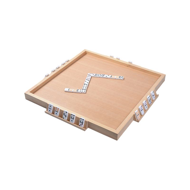 Placă de accesorii pentru jocuri din lemn Aspect specific pentru domino cu tăvi portabile