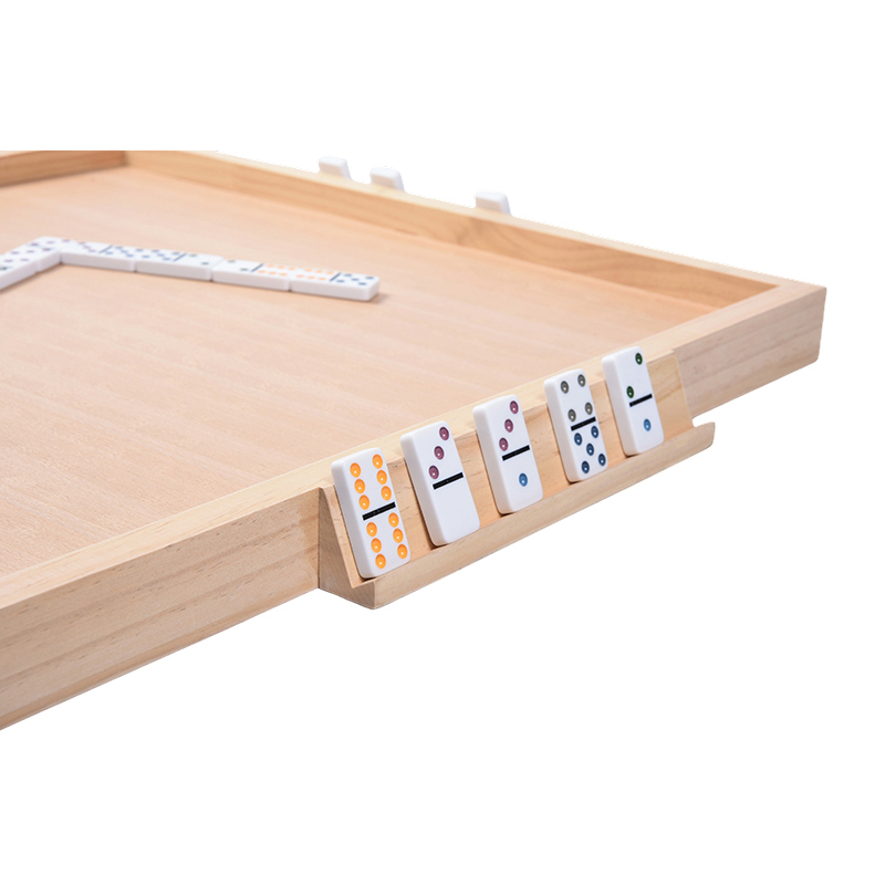 Placă de accesorii pentru jocuri din lemn Aspect specific pentru domino cu tăvi portabile
