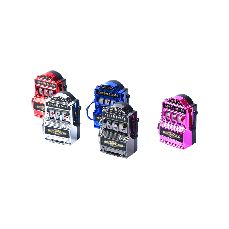 Brelocuri pentru mașini de jocuri din metal în miniatură – set de cinci culori vibrante