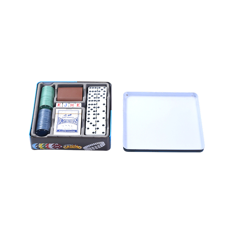 Set de jocuri de cazinou Metal Tin 5-în-1