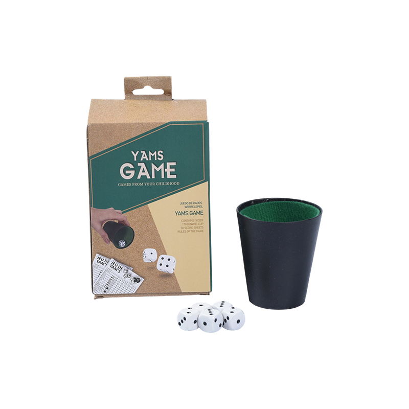 Portable Throw Cup Edition - Kit de joc cu zaruri Vintage YAMS