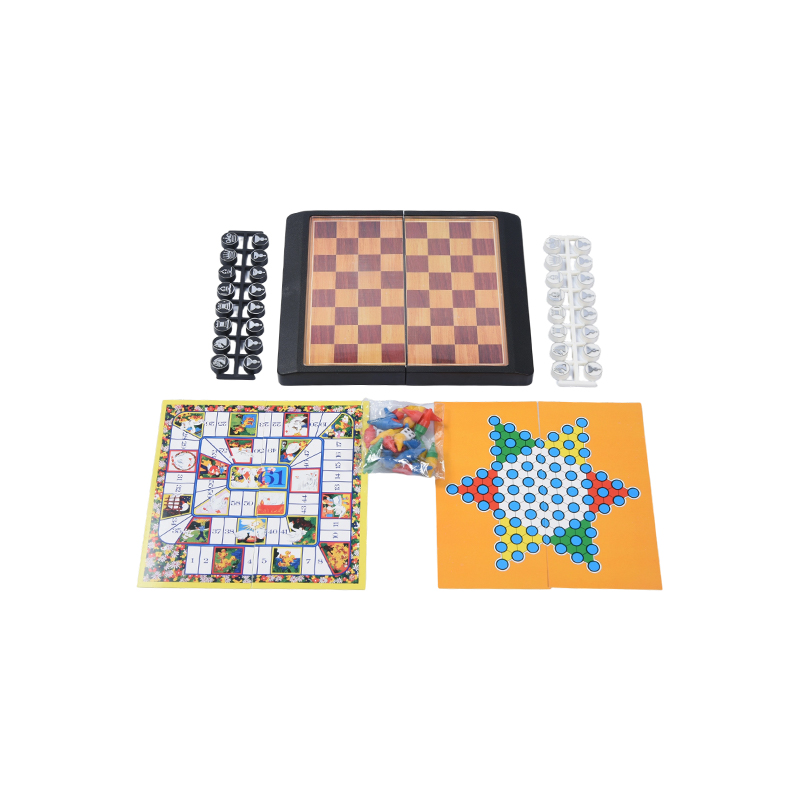 Carcasă portabilă 6-în-1 Set de jocuri cu tablă magnetică