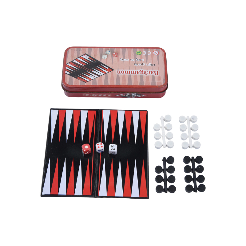 Set de jocuri de table portabil cu carcasă din metal