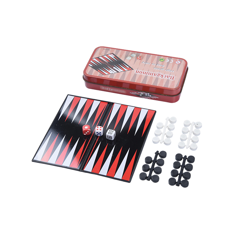 Set de jocuri de table portabil cu carcasă din metal