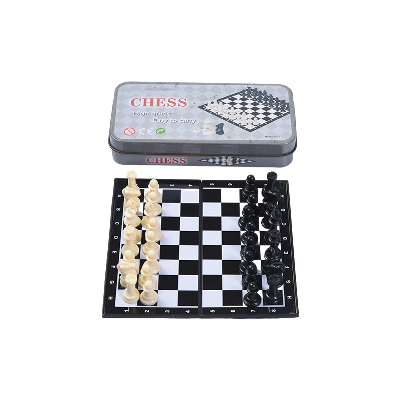 Cutie metalica din tabla Set de sah portabil magnetic