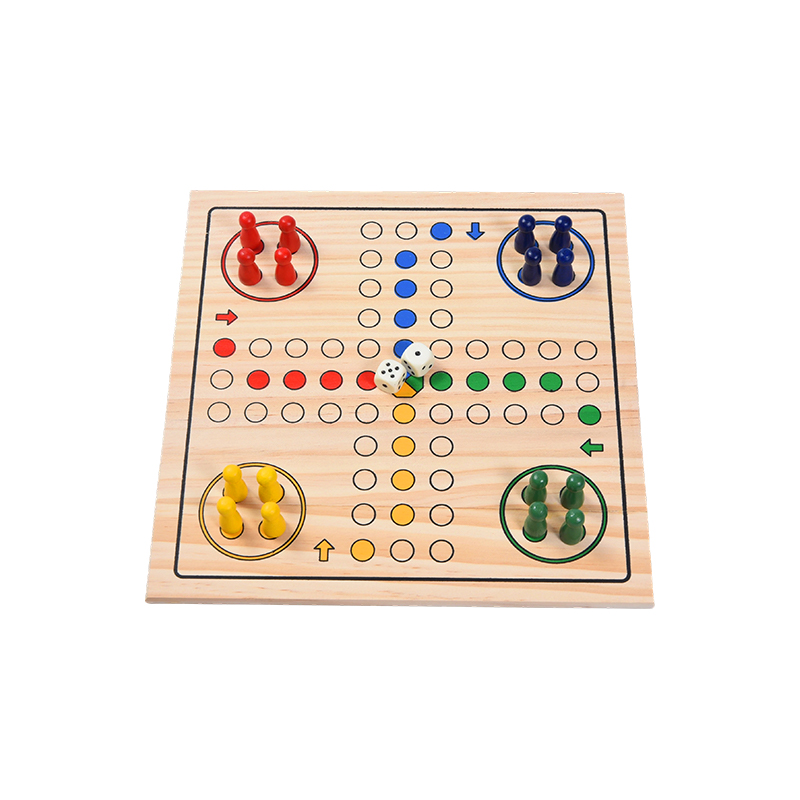 Family Entertainment Edition Classic LUDO Joc de masă din lemn