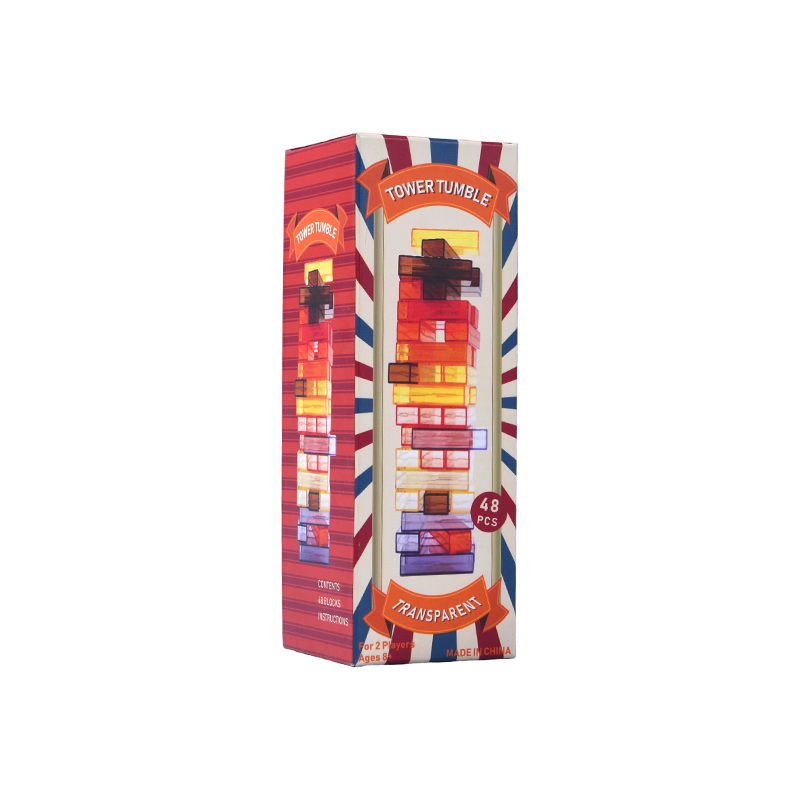 Joc Transparent Tower Tumble Challenge cu 48 de piese