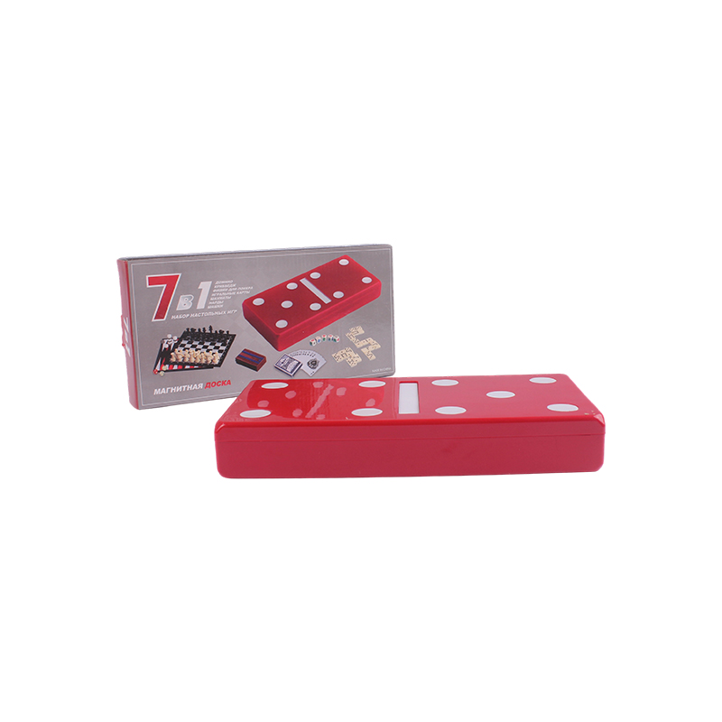 Red Polka-Dot Edition - Set combinat clasic de dominouri și cribbage