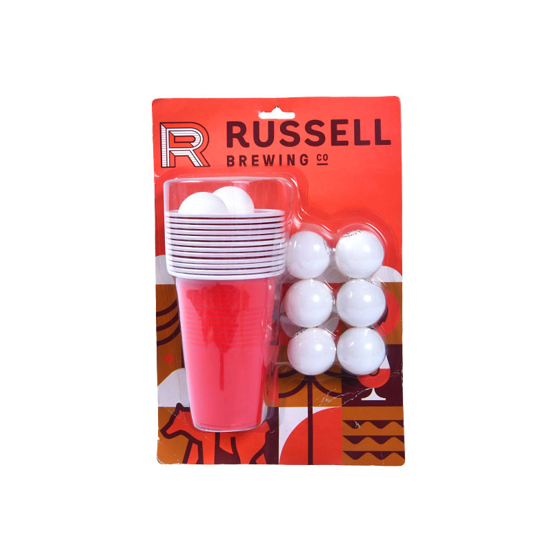 Trusa Russell Brewing Co. Beer Pong - Include cești și bile