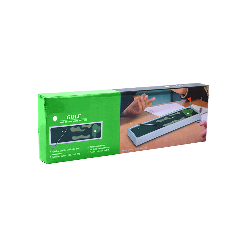 Joc portabil de golf de interior cu cadru de aluminiu pentru desktop Mini Golf Putting Green