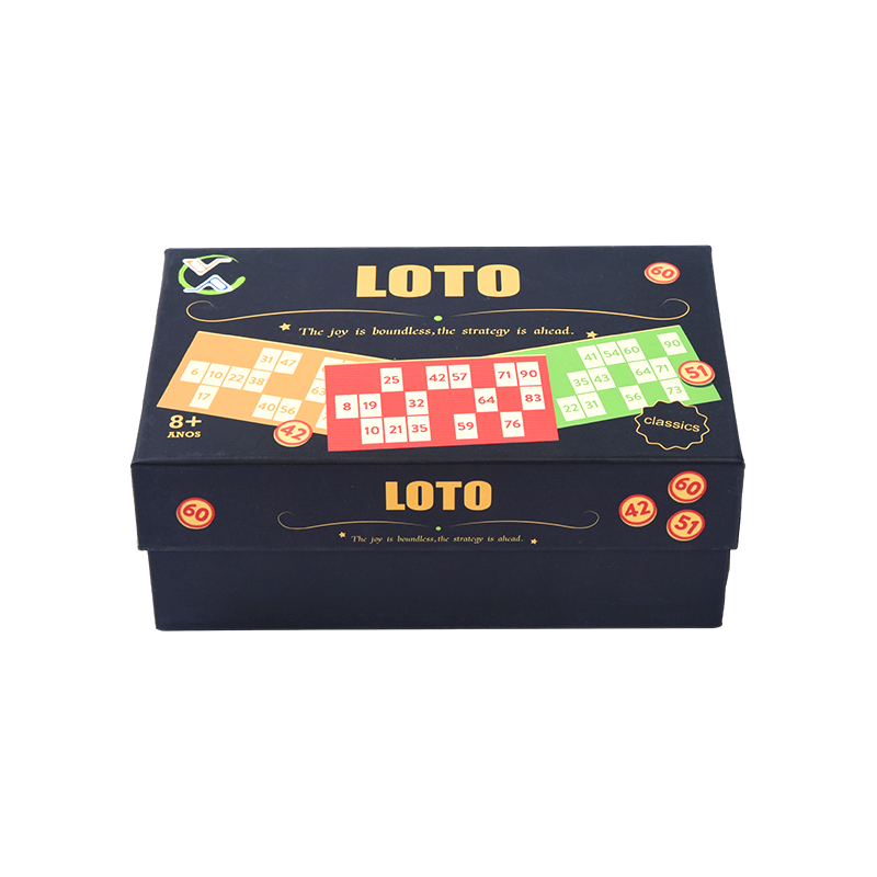 Set de joc LOTO (în stil Bingo) - Complet cu jetoane, cărți și cutie de depozitare
