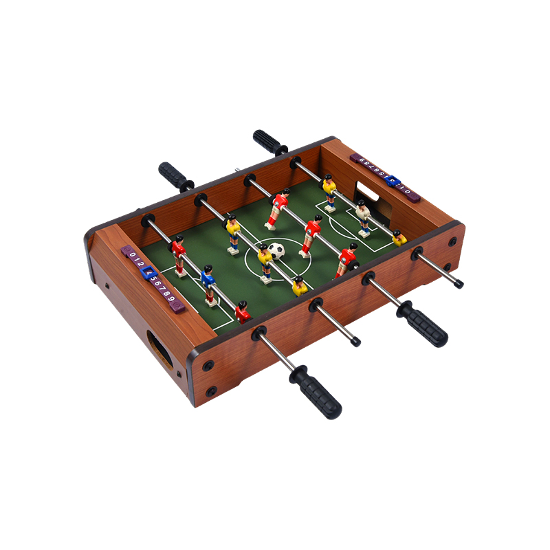 Joc compact de fotbal de birou cu mini-football din lemn pentru jucători vibranti