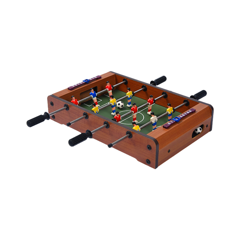 Joc compact de fotbal de birou cu mini-football din lemn pentru jucători vibranti