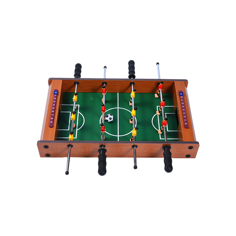 Joc de fotbal compact cu jucători vibranti și instrumente de urmărire a scorurilor Masa de fotbal din lemn de birou