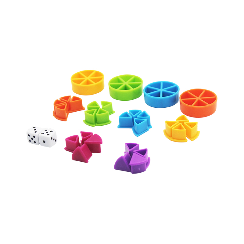 Rainbow Fraction Manipulative Set - Instrument de învățare cu coduri de culori